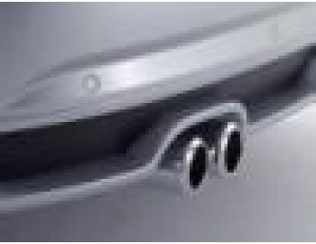 Exhaust trim, 2 x 84 mm, 2,0FSI