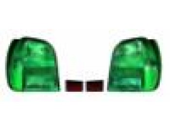 Rear light set, green