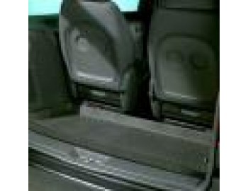Boot tray, schwarz, 3. Reihe